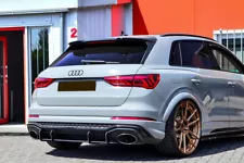 For Audi RSQ3 FN 2019+ Performance Rear Bumper diffuser addon with ribs / fins