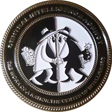 CIA SPY VS SPY CENTRAL INTELLIGENCE AGENCY CHALLENGE COIN. 2" 40