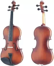 Mendini 16-Inch MA350 Satin Antique Solid Wood Viola with Case, Bow