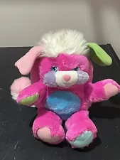 Vintage Pink Popples Flip Hiding Plush 13” Doll Mattel Those Characters 1986