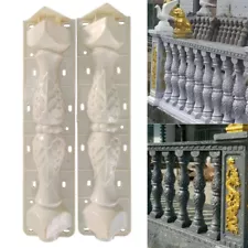 2Pcs/set Moulds Balustrades Mold for Concrete Plaster Cement Plastic Casting