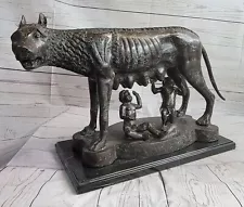 Roman Capitoline Wolf with Romulus and Remus Bronze Sculpture Reproduction Sale