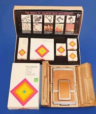 Near Mint Mib Vtg Polaroid SX-70 Brown Instant Land Film Camera + Accessory Kit