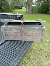 wooden chest trunk vintage