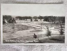 Vtg Postcard Bird's Eye View Choteau, Montana circa 1910-'19 Blk White Not Used