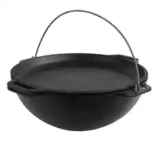 Asian cast iron cauldron with frying pan lid 2.6 gl . Brizoll .2024