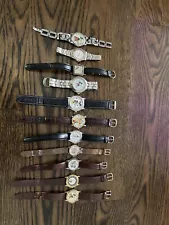 lot of 11 Mickey Mouse Watches - Great Rare Finds + All Need Battery