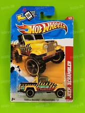 Hot Wheels THRILL RACERS - PREHISTORIC '12 ~ JEEP SCRAMBLER (Yellow) (218/247)