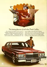 1979 Cadillac Fleetwood Brougham Red Sedan vintage Print AD