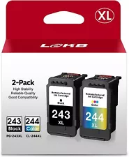 2x PG-243 CL-244 Ink Cartridges for Canon MG2522 MG4520 MG3320 MG3322 Printer