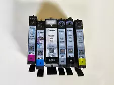 Used 6 Genuine Canon Ink Cartridges