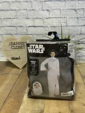 Star Wars Princess Leia 3pc Halloween Costume Wig Dress Belt Women's Large 10 12