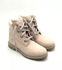 Timberland Women's Heritage 6-Inch A2Q7H Pink Round Toe Combat Boots - Size 8