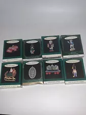 Mixed Lot Of 8 Hallmark Keepsake Ornaments Miniature Series NEW OLD STOCK