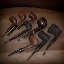 Lot of 8 Vintage Smoking Pipes