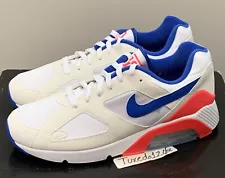 DS 2024 Nike Air Max 180 sz9.5 Ultramarine 1 90 95 98 White/Solar Red FJ9259 100