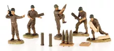 WWII US Artillery Crew: 1:32 Scale Crewmen & Ammunition for Artillery Diorama