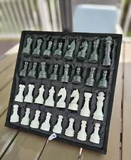 Marble Chess Pieces Only Chess Pieces with Storage Black and White Chess Lovers