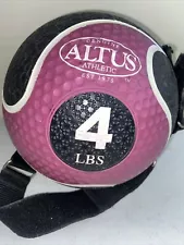 Altus 4 Pound Medicine Ball With Adjustable Handles Straps.