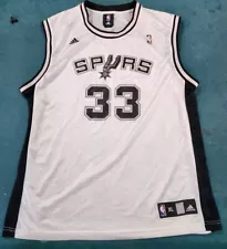 Adidas Men's San Antonio Spurs #33 Basketball Jersey SZ XL