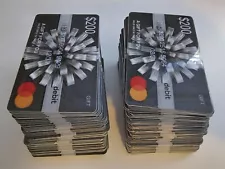 Lot 50 USED MC Debit Gift Cards (ZERO BALANCE) NO VALUE NOVELTY COLLECTIBLE PROP