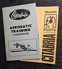 Vtg Bellanca Citabria Aerobatic Training Handbook & Pilot's Operating Manual Lot