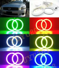 RGB Halo Ring for Nissan Maxima 09-15 headlight Corona Flash Bluetooth DRL lamp (For: 2009 Nissan Maxima)