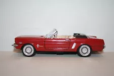 New Listing1964 1/2 FORD MUSTANG CONVERTIBLE CAR DIECAST-1/24-NICE-RED-LOOSE-SUNNYSIDE