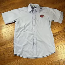 Jersey Mikes Employee Shirt Adult Small Embroidered Light Button Up Blue Men’s