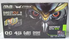 ASUS Strix GeForce GTX 970 Direct CU II 4GB GDDR5 Video Card Factory Sealed