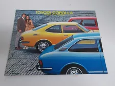 1971 Toyota Corolla Sedan Wagon Coupe Sales Brochure Catalog Foldout - Vintage