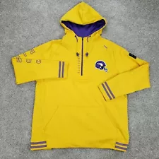 UNRL Minnesota Vikings Hoodie 1/2 Zip Mens XL Yellow Soccer Football Full Zip