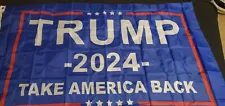 Trump 2024 Take America Back Flag Donald MAGA KAG Republican Conservative USA