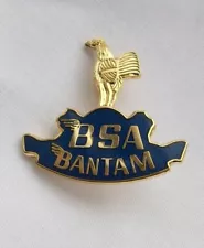 BSA BANTAM ENAMEL LAPEL PIN BADGE CAP BADGE