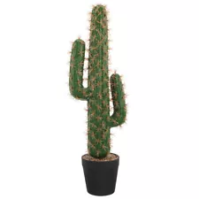 Artificial Saguaro Cactus Faux Plants Simulation Cactus in Pot Fake Plant Bonsai