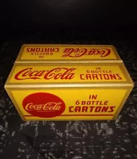 Vintage 1940s Coca Cola Box Crate Coke Bottle Carrier Unused New Old Stock