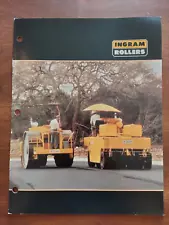 INGRAM Asphalt Pavement Roller Steel Drum and Rubber Tired Sales Brochure