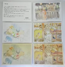 Spirited Away Studio Ghibli Drawings Postcards 5P Not for sale! Preview Special!