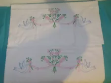 pillow cases standard, homemade embroidered