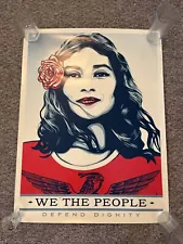 Obey 2017 Shepard Fairey Print Poster We The People Defend Dignity 24x36