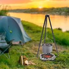 Outdoor Travel Camping Equipment Hanging Cooking Pot Campfire Picnic Tripod 44lb