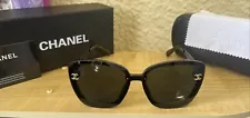 Chanel Black sunglasses With Case And Cloth Women Brand New Sale MSRP $199.99