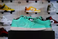 Nike Air Jordan 1 Low "Hyper Turquoise" (553558-304) Men's Size 10.5 Tiffany