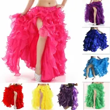 New Professional Belly Dance Costumes Waves Skirt Dress with slit Skirt Colors