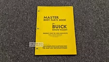 1956 Buick Master Body Parts Book for Estate Wagon (ORIGINAL)