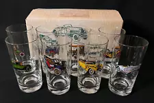 Vintage Avon Antique Car Drinking Glasses Tumblers - New in Original Box