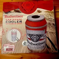 Budweiser Cooler - Speaker Bag With Can Opener-New