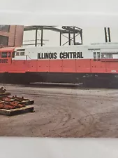 C 1960s Illinois Central 5002 GE Model U30B Engine at Paducah KY Shops Postcard