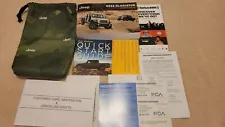 2022 Jeep Gladiator Owners Manual User Guide Set With Bag Case