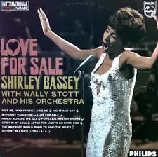 Shirley Bassey With Wally Stott And His Orchestra - Love For Sale LP 1968 .*